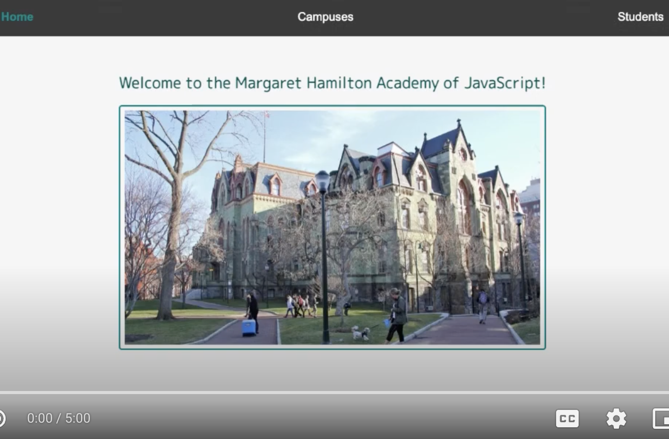 Margaret Hamilton Academy of Javascript